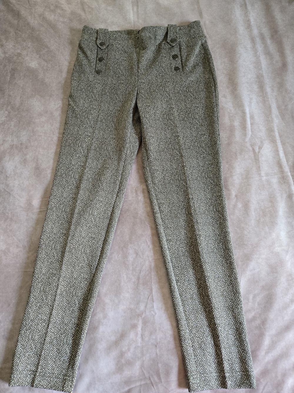 SOHO Womens Pants M Pull On Stretch Straight Leg Ankle Office Comfort Casual